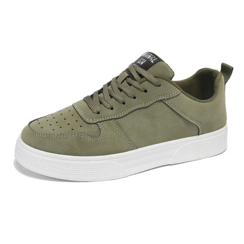 Men's Leather Sneakers Large Size 2025 Model - Fashionable Versatile Soft Sole Casual Sports Shoes for All Seasons thumbnail 5