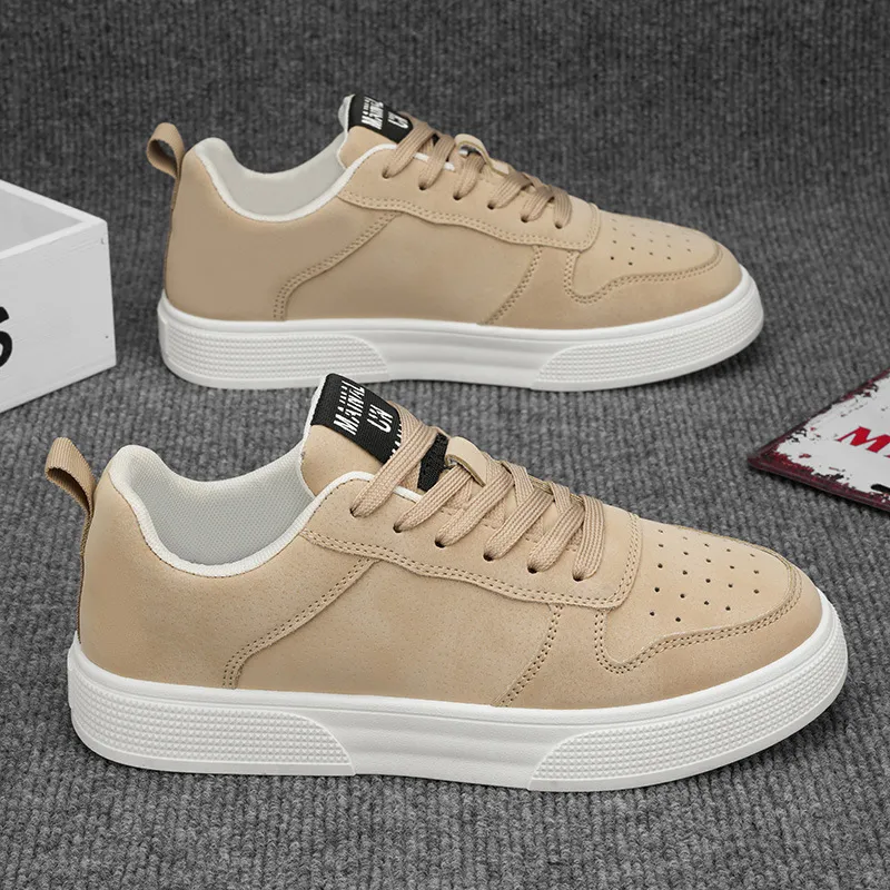 Men's Leather Sneakers Large Size 2025 Model - Fashionable Versatile Soft Sole Casual Sports Shoes for All Seasons thumbnail 2