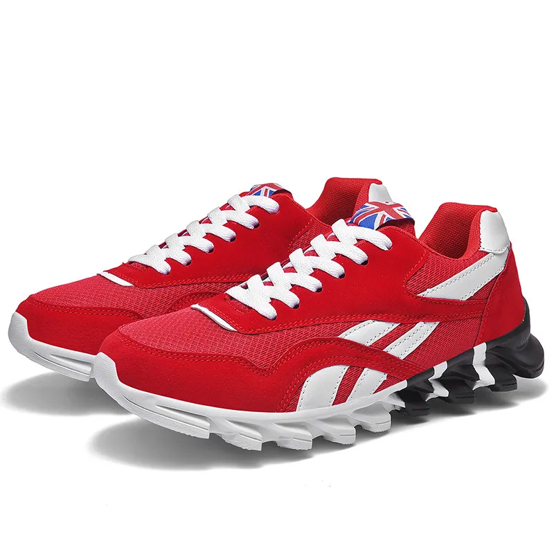 Men's Lightweight Mesh Running Shoes - Breathable Athletic Sneakers for Sports, Cross-Training, and Casual Wear - Large Sizes Available - Spring/Autumn 2024 thumbnail 4