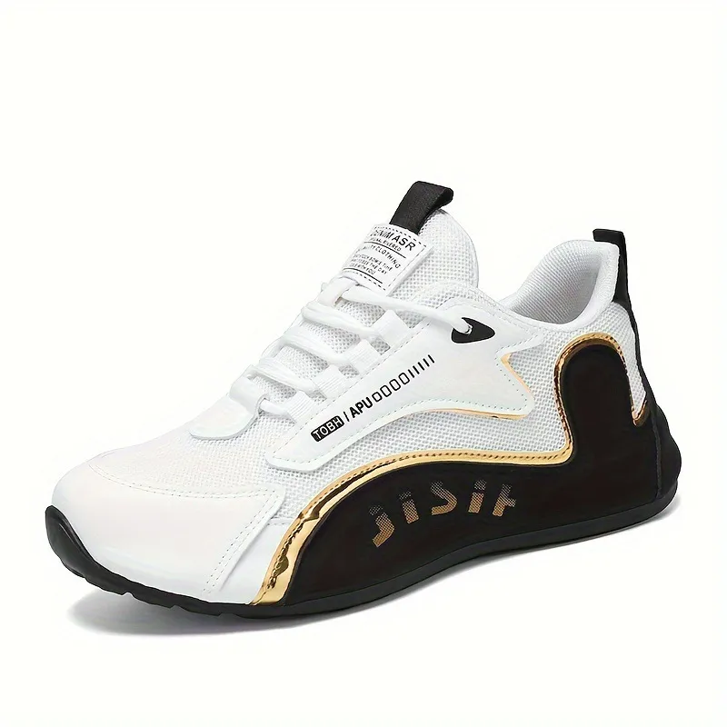 Men's Breathable Running Shoes Large Size 45 46 | Low-Top Korean Style Dad Sneakers | Lightweight Cross-Border Sports Shoes for Men thumbnail 5