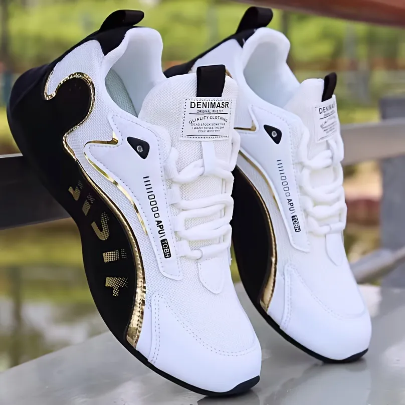 Men's Breathable Running Shoes Large Size 45 46 | Low-Top Korean Style Dad Sneakers | Lightweight Cross-Border Sports Shoes for Men thumbnail 1
