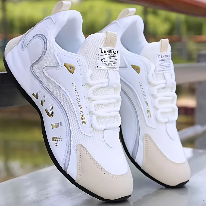 Men's Breathable Running Shoes Large Size 45 46 | Low-Top Korean Style Dad Sneakers | Lightweight Cross-Border Sports Shoes for Men thumbnail 2
