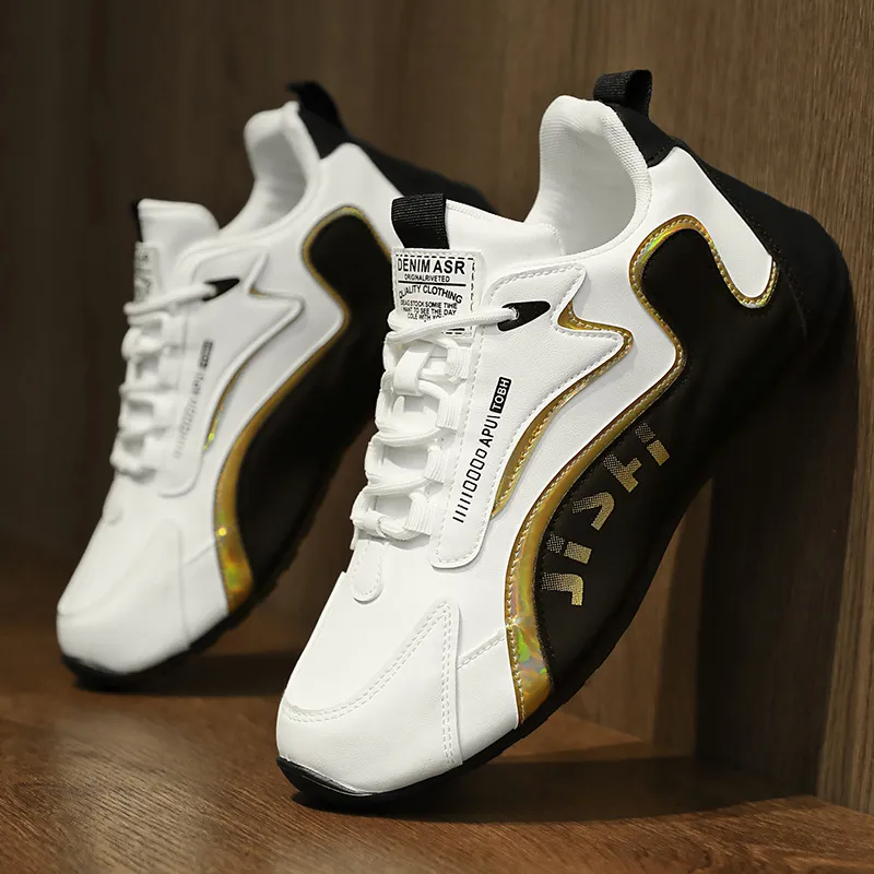 Men's Breathable Running Shoes Large Size 45 46 | Low-Top Korean Style Dad Sneakers | Lightweight Cross-Border Sports Shoes for Men thumbnail 4