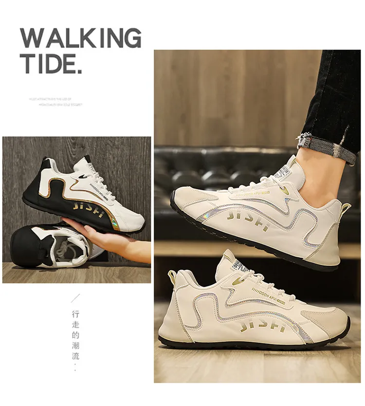 Men's Breathable Running Shoes Large Size 45 46 | Low-Top Korean Style Dad Sneakers | Lightweight Cross-Border Sports Shoes for Men showcase 2