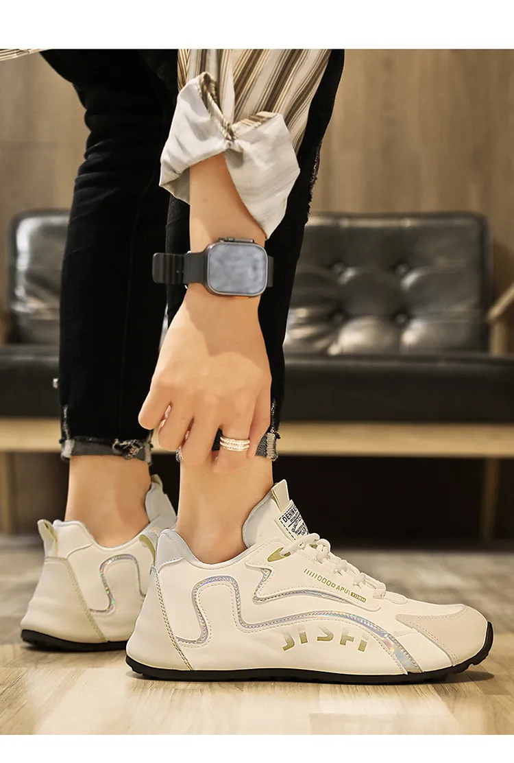 Men's Breathable Running Shoes Large Size 45 46 | Low-Top Korean Style Dad Sneakers | Lightweight Cross-Border Sports Shoes for Men showcase 13