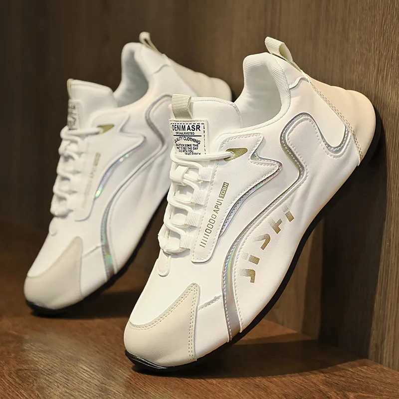 Men's Breathable Running Shoes Large Size 45 46 | Low-Top Korean Style Dad Sneakers | Lightweight Cross-Border Sports Shoes for Men thumbnail 3