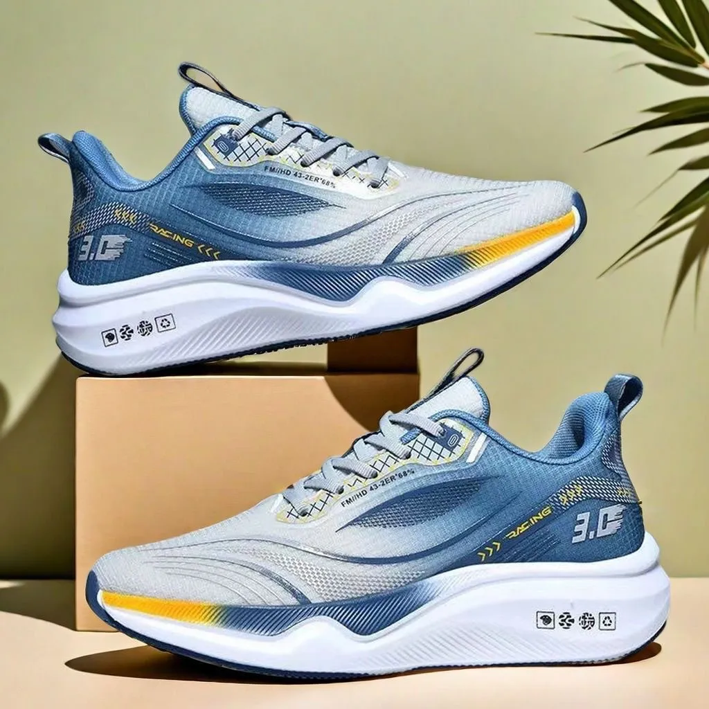 Men's Running Shoes 2025 - Lightweight Breathable Sports Sneakers for Teenagers, Junior High & High School Students - Wear-Resistant Spring/Fall Athletic Footwear thumbnail 1