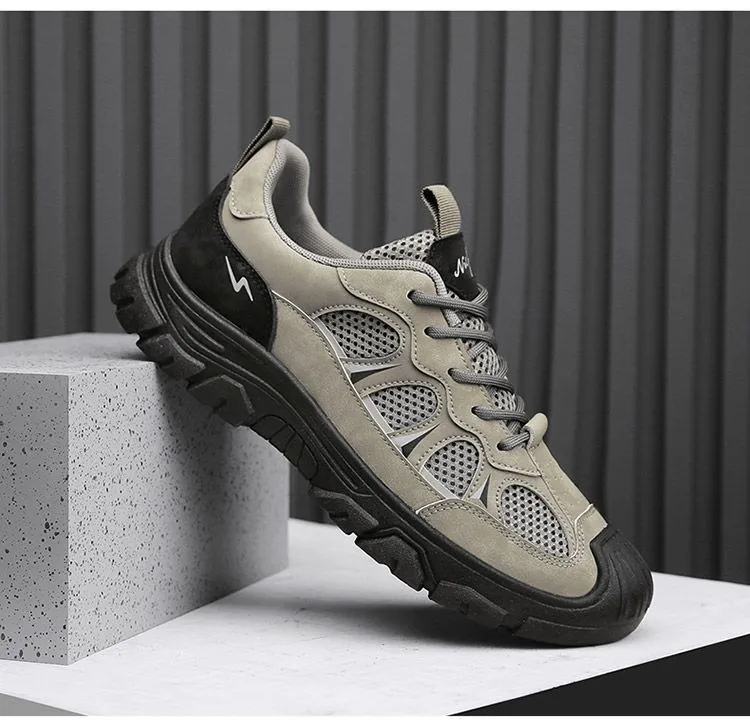 Men's Steel Toe Work Safety Shoes - Breathable Mesh, Soft Sole, Non-Slip, Wear-Resistant - Ideal for Construction, Labor, and Industrial Work showcase 12