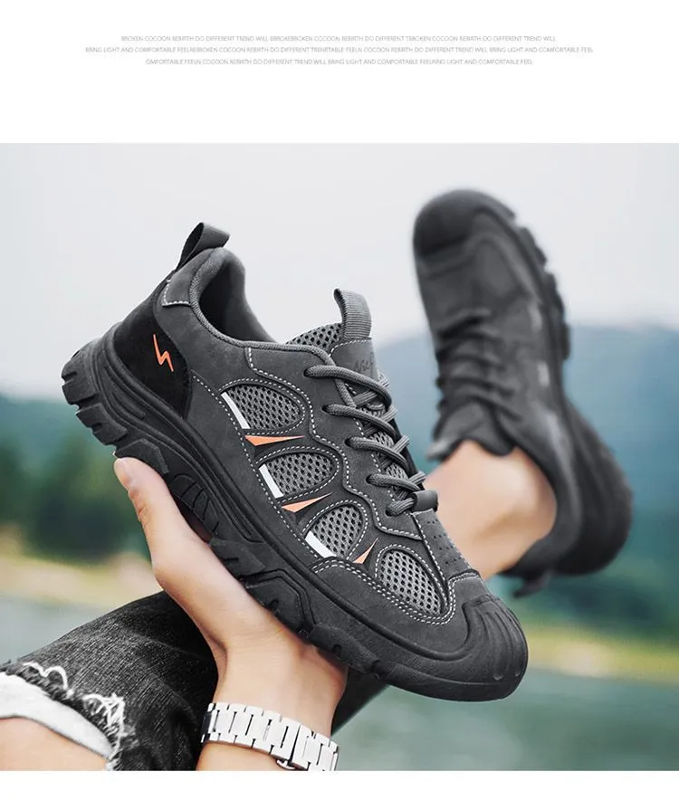 Men's Steel Toe Work Safety Shoes - Breathable Mesh, Soft Sole, Non-Slip, Wear-Resistant - Ideal for Construction, Labor, and Industrial Work showcase 7