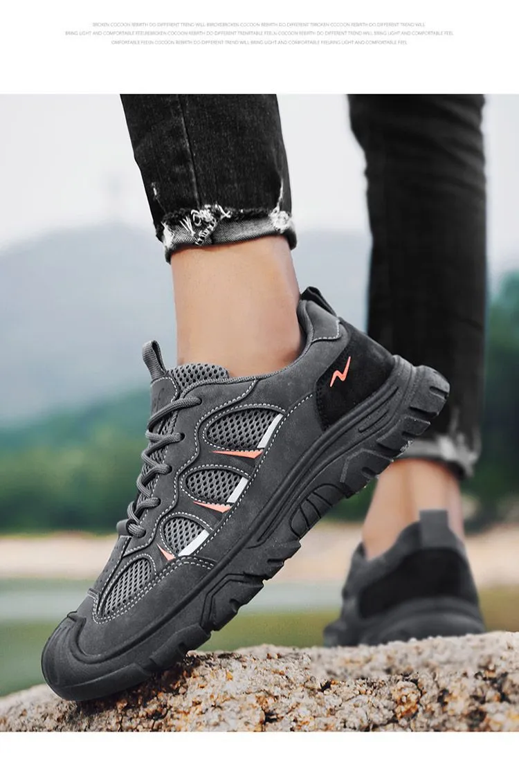 Men's Steel Toe Work Safety Shoes - Breathable Mesh, Soft Sole, Non-Slip, Wear-Resistant - Ideal for Construction, Labor, and Industrial Work showcase 6
