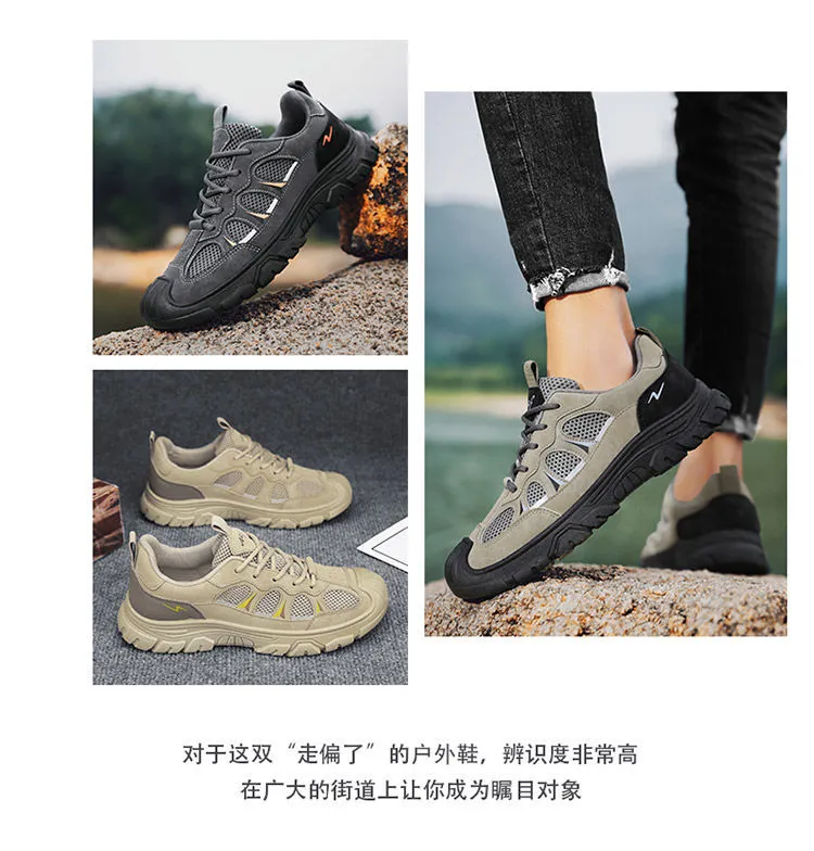 Men's Steel Toe Work Safety Shoes - Breathable Mesh, Soft Sole, Non-Slip, Wear-Resistant - Ideal for Construction, Labor, and Industrial Work showcase 5