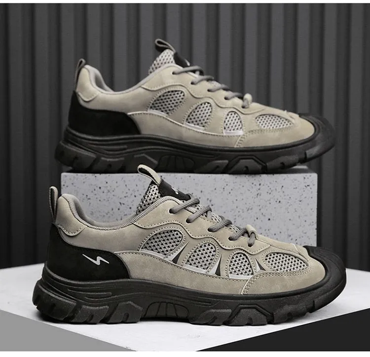 Men's Steel Toe Work Safety Shoes - Breathable Mesh, Soft Sole, Non-Slip, Wear-Resistant - Ideal for Construction, Labor, and Industrial Work showcase 13