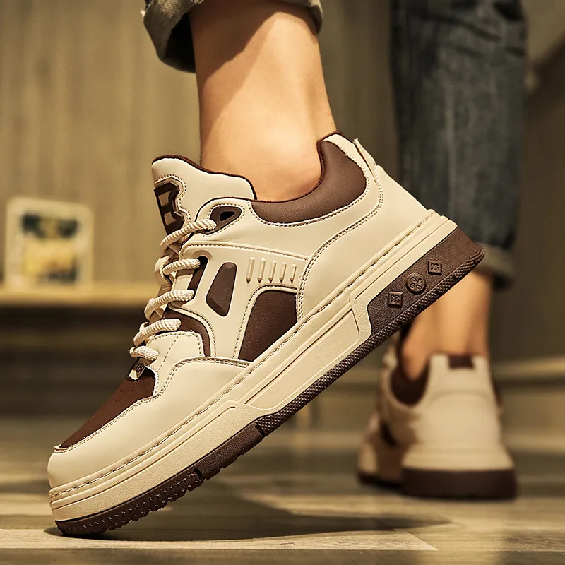 Men's Shoes Spring High-end All-match Casual Niche Black and White Panda Sneakers Youth Sports Height-increasing Small White Trendy Shoes thumbnail 4