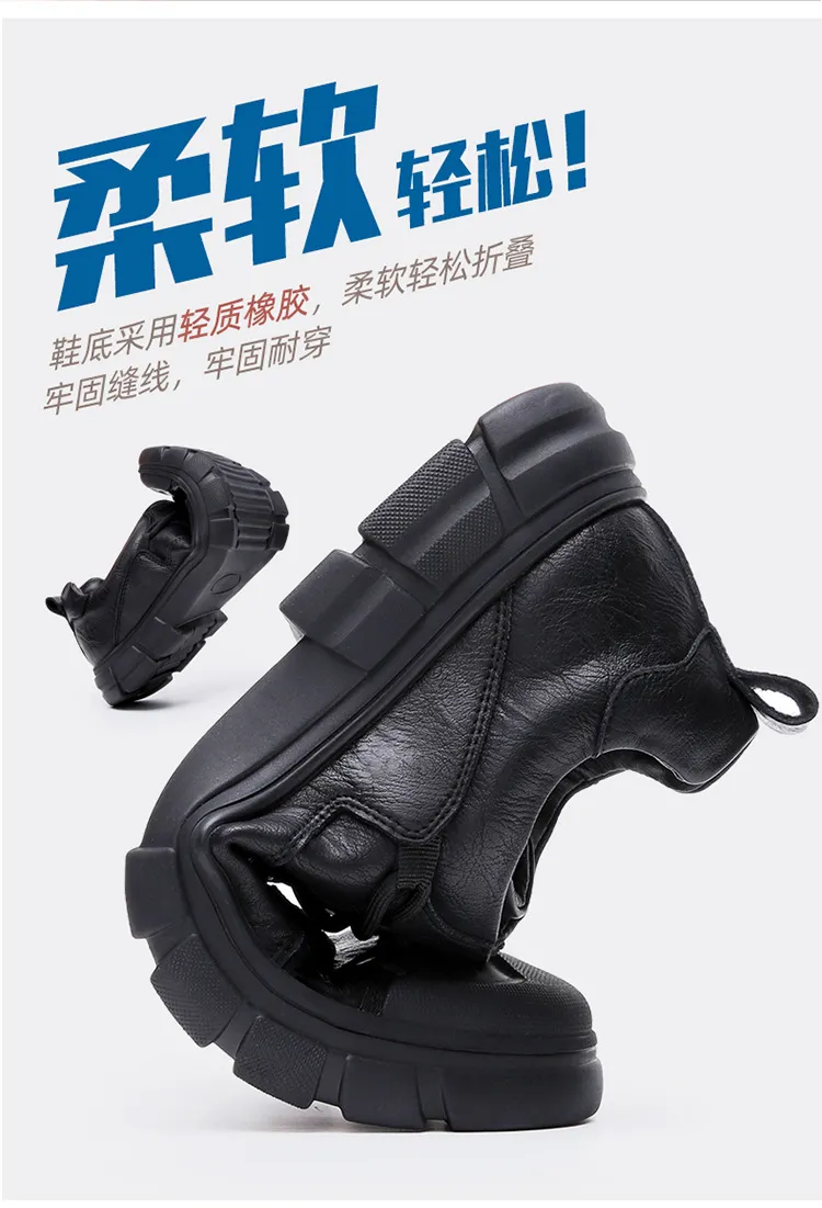 Men's Genuine Leather Casual Shoes - Breathable Versatile Trendy Sports Sneakers for Outdoor Hiking, Autumn 2025 Collection showcase 6