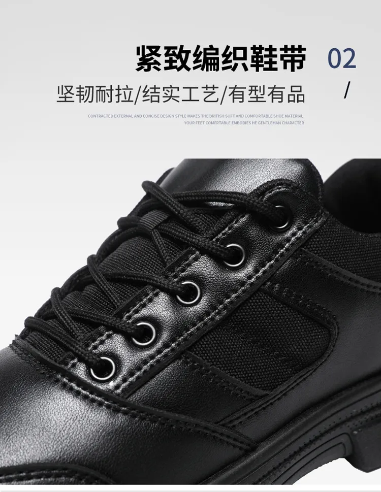 Men's All Black Training Shoes Waterproof Non-Slip Work Shoes Size 39-46 - Durable Casual Shoes for Construction, Security, and Outdoor Activities showcase 7