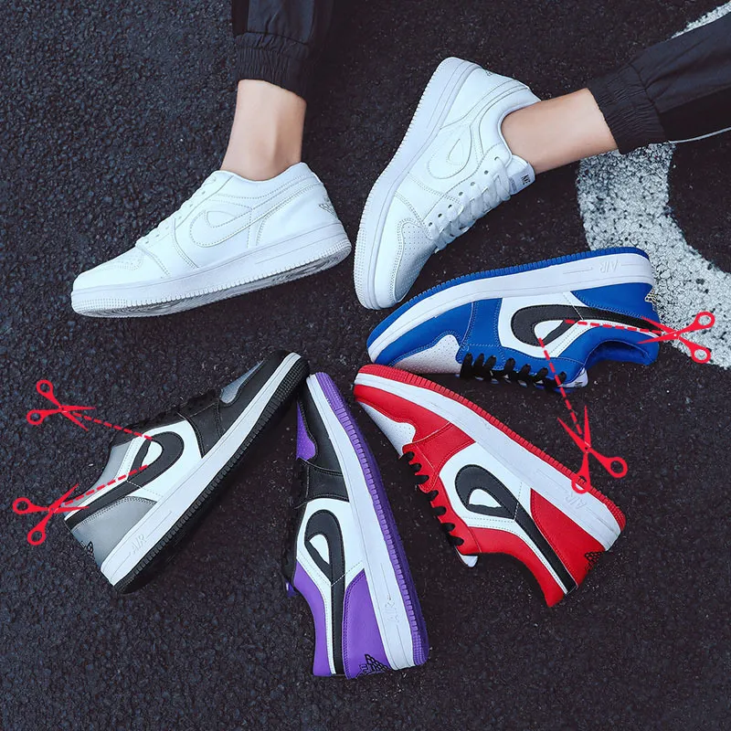 Men's Air Force 1 AF1 Low Top Sneakers - Casual Sports White Shoes for Men and Women - Comfortable Cross-Border Fashion thumbnail 4