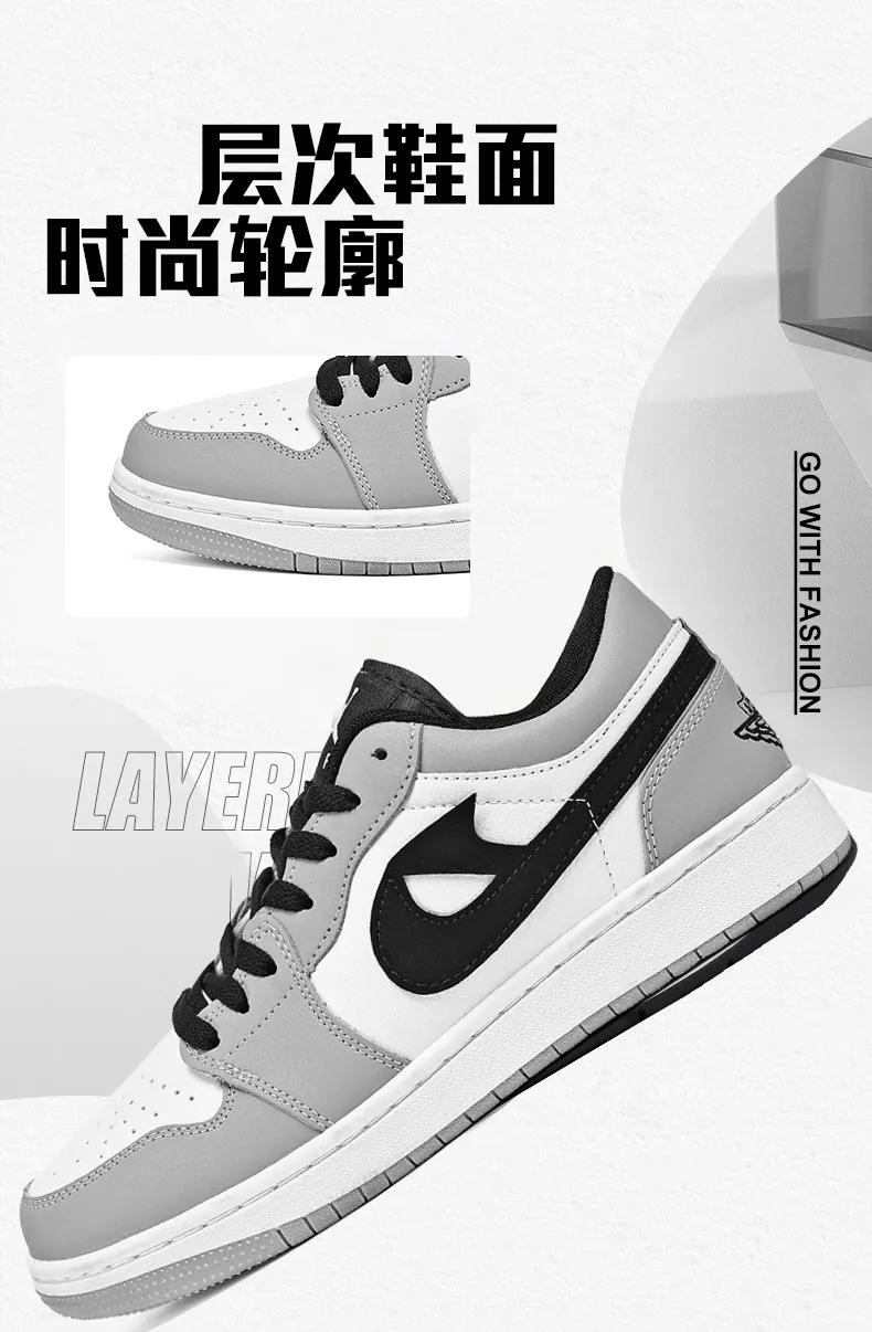 Men's Air Force 1 AF1 Low Top Sneakers - Casual Sports White Shoes for Men and Women - Comfortable Cross-Border Fashion showcase 8