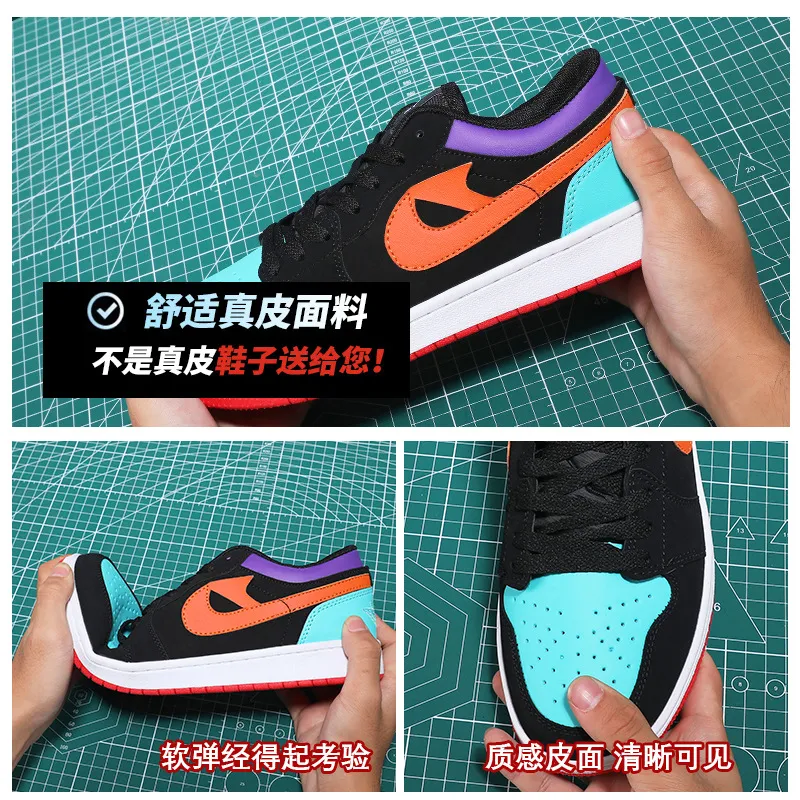 Men's Air Force 1 AF1 Low Top Sneakers - Casual Sports White Shoes for Men and Women - Comfortable Cross-Border Fashion showcase 3