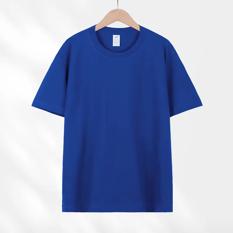Heavy Cotton T-Shirt Women's Japanese Style Round Neck Short Sleeve Top Solid Color Tee Men's Wholesale Casual Shirts Unisex Fashion thumbnail 9