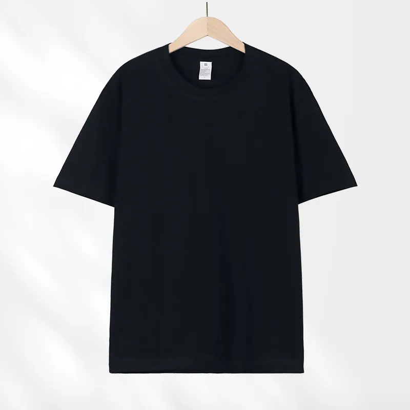Heavy Cotton T-Shirt Women's Japanese Style Round Neck Short Sleeve Top Solid Color Tee Men's Wholesale Casual Shirts Unisex Fashion thumbnail 8
