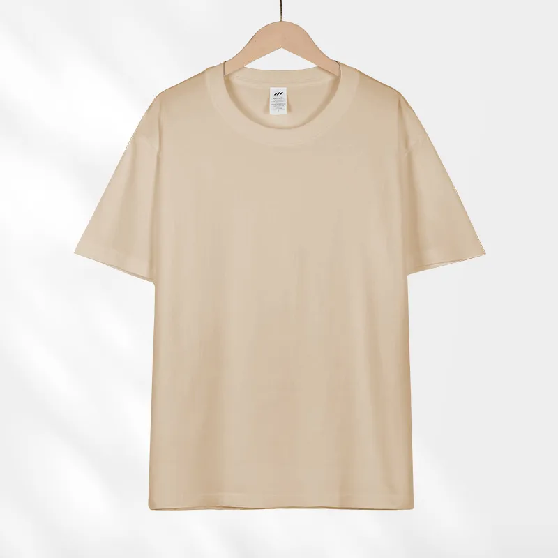 Heavy Cotton T-Shirt Women's Japanese Style Round Neck Short Sleeve Top Solid Color Tee Men's Wholesale Casual Shirts Unisex Fashion thumbnail 10