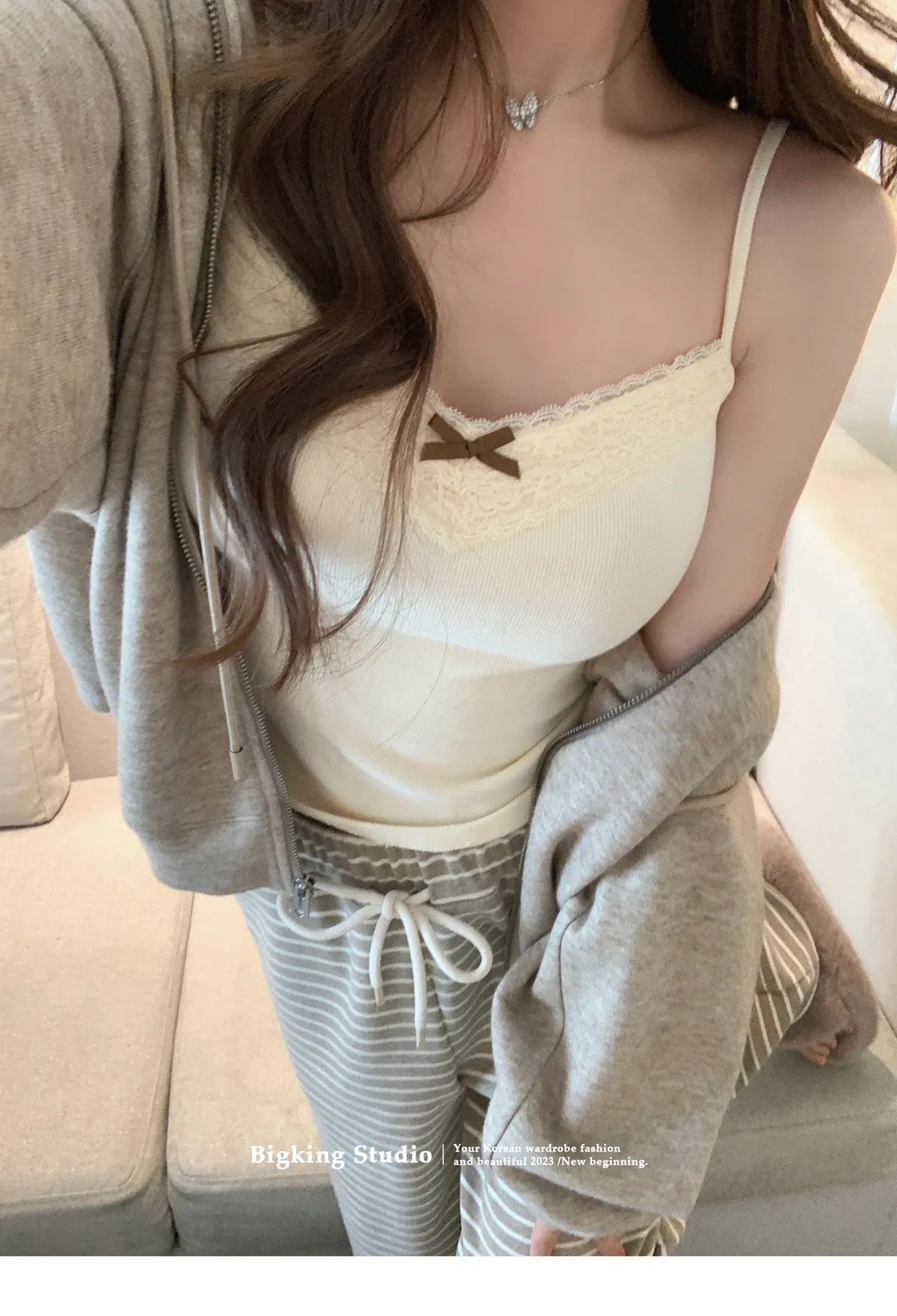 Women's Lace Camisole Top with Built-in Bra Pads - Sexy Sleeveless Bowknot Design Slim Fit Tank Top for Summer showcase 15