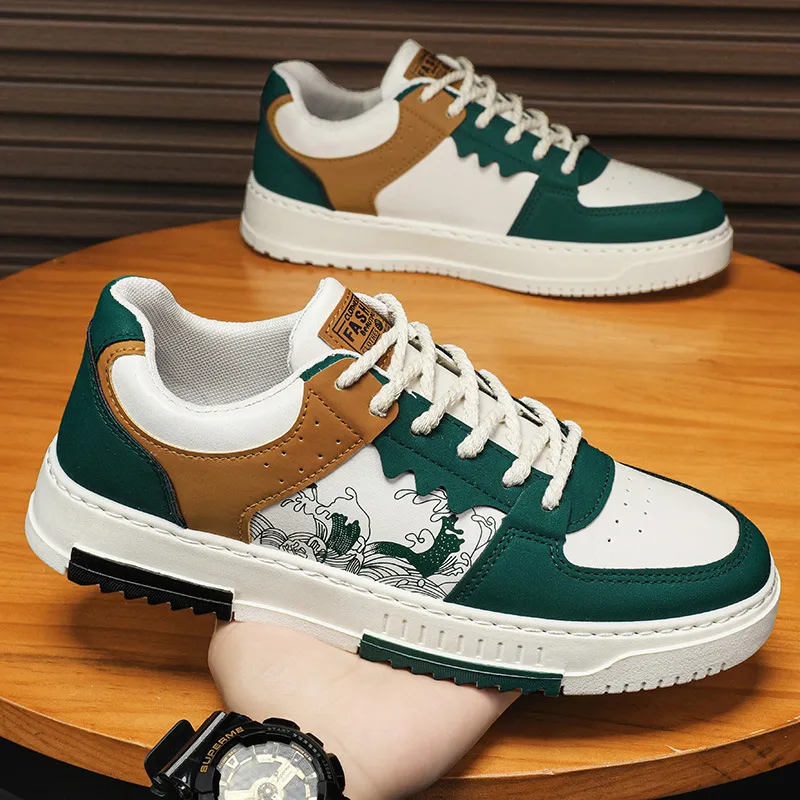 Men's Plus Size Casual Sneakers, Lightweight Breathable Walking Shoes, Soft Sole Fashionable Sports Shoes for Big Feet (Sizes 45-48) thumbnail 1