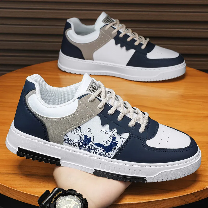 Men's Plus Size Casual Sneakers, Lightweight Breathable Walking Shoes, Soft Sole Fashionable Sports Shoes for Big Feet (Sizes 45-48) thumbnail 2