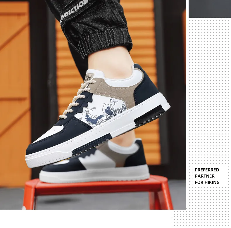 Men's Plus Size Casual Sneakers, Lightweight Breathable Walking Shoes, Soft Sole Fashionable Sports Shoes for Big Feet (Sizes 45-48) showcase 4