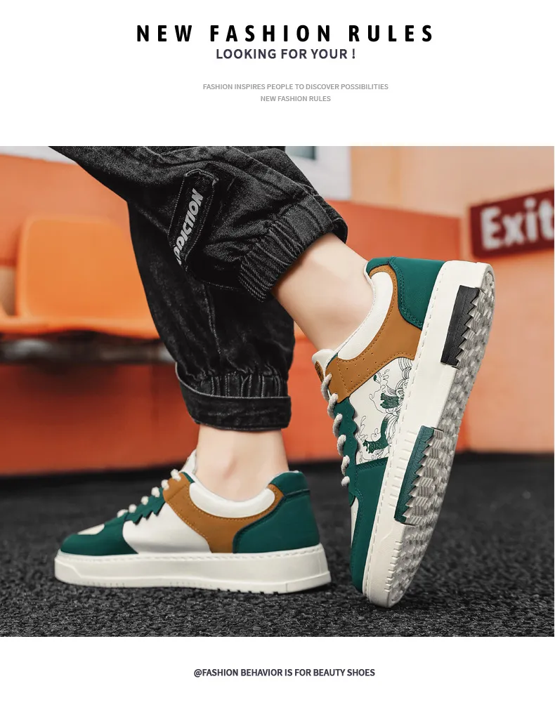 Men's Plus Size Casual Sneakers, Lightweight Breathable Walking Shoes, Soft Sole Fashionable Sports Shoes for Big Feet (Sizes 45-48) showcase 17