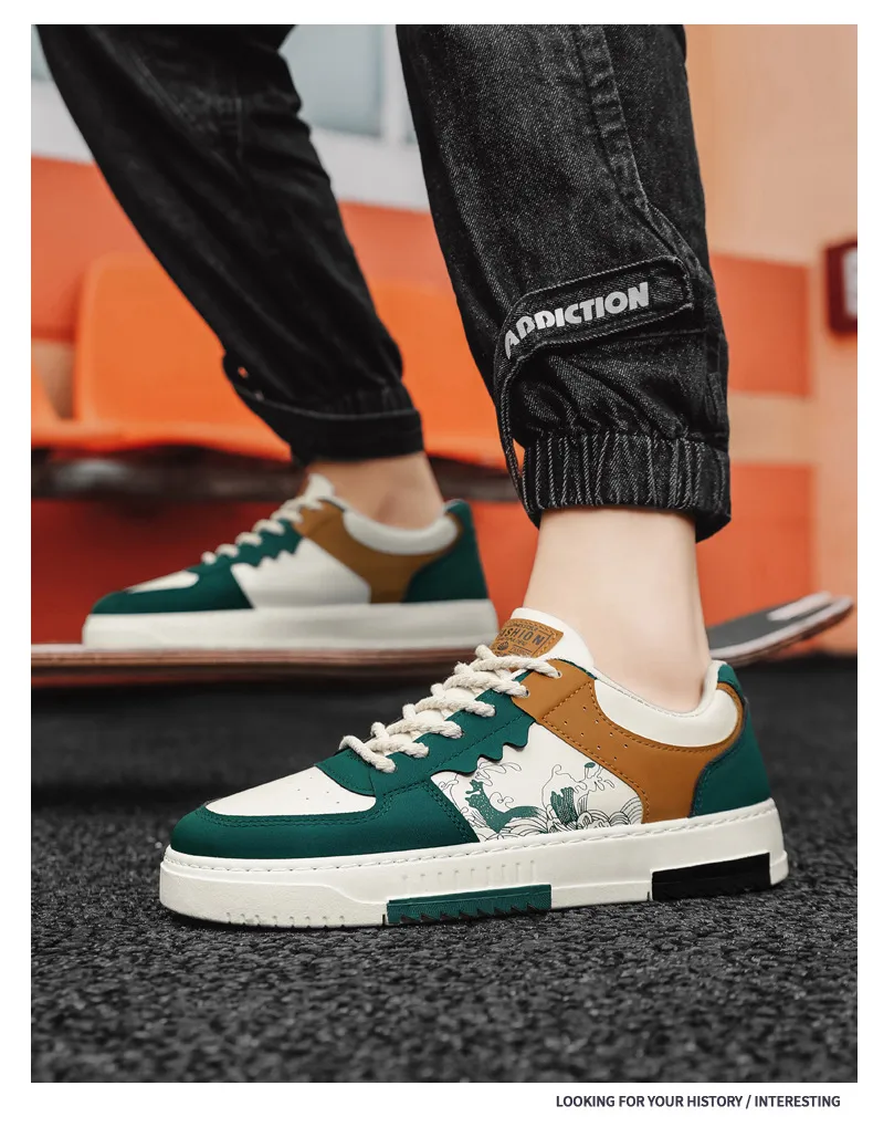 Men's Plus Size Casual Sneakers, Lightweight Breathable Walking Shoes, Soft Sole Fashionable Sports Shoes for Big Feet (Sizes 45-48) showcase 18