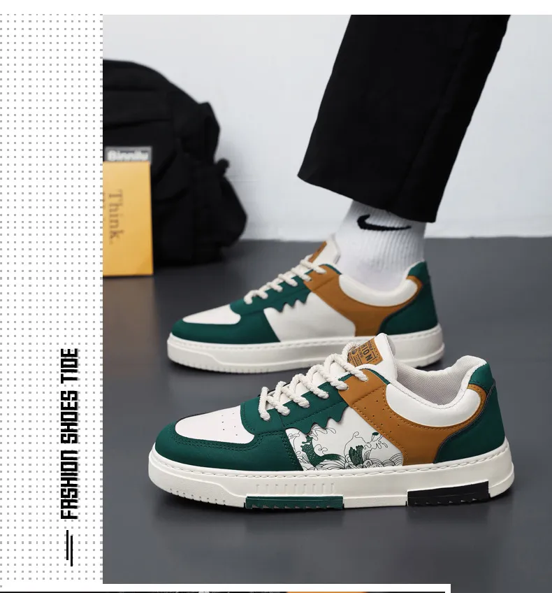 Men's Plus Size Casual Sneakers, Lightweight Breathable Walking Shoes, Soft Sole Fashionable Sports Shoes for Big Feet (Sizes 45-48) showcase 3