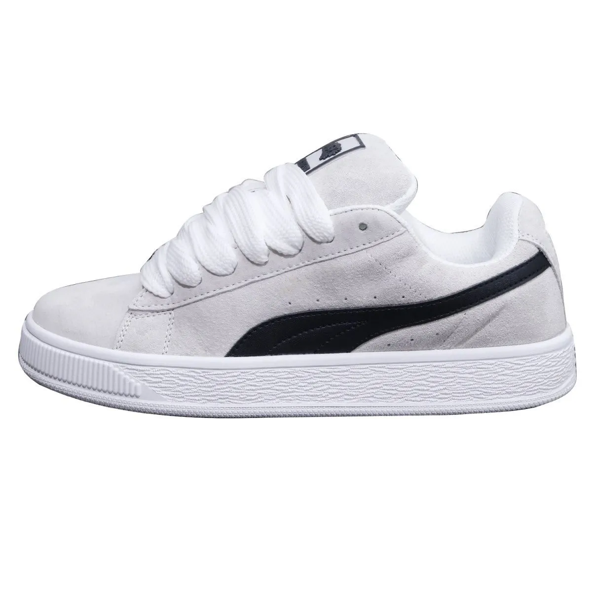 Men's and Women's Casual Loafers Sneakers - Low Top Thick Soled Fashion Shoes - Trendy Retro White Shoes for Couples thumbnail 5