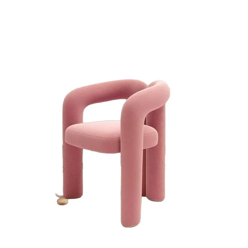 Modern Manicure Chair Light Luxury Cream Makeup Stool Beauty Salon Chair with Backrest Dressing Chair for Bedroom Home Internet Celebrity Style thumbnail 5