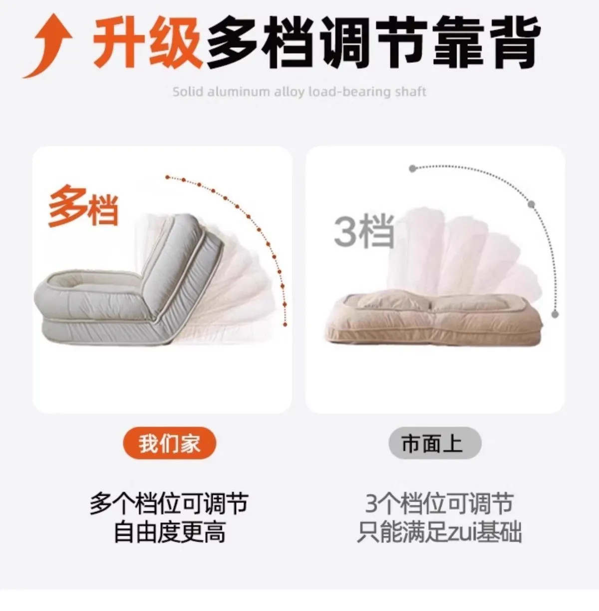 Foldable Lazy Sofa Bed Tatami Floor Chair - Comfortable Lounger for Living Room, Bedroom, Balcony - Single Person Recliner for Relaxing and Sleeping showcase 14