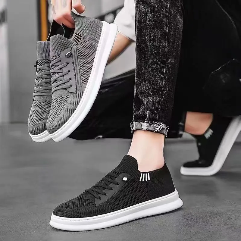 Men's Summer Breathable Mesh Shoes - Casual Sports, Trendy, Soft Sole, Deodorant, Lightweight Black Flats for Everyday Wear showcase 6