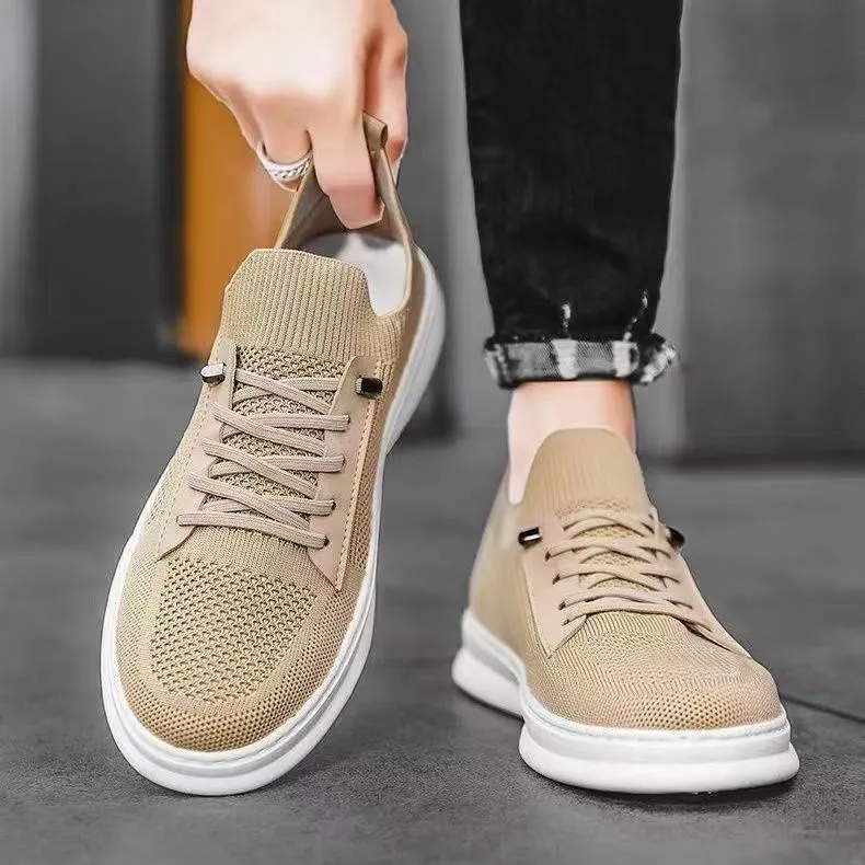 Men's Summer Breathable Mesh Shoes - Casual Sports, Trendy, Soft Sole, Deodorant, Lightweight Black Flats for Everyday Wear showcase 8