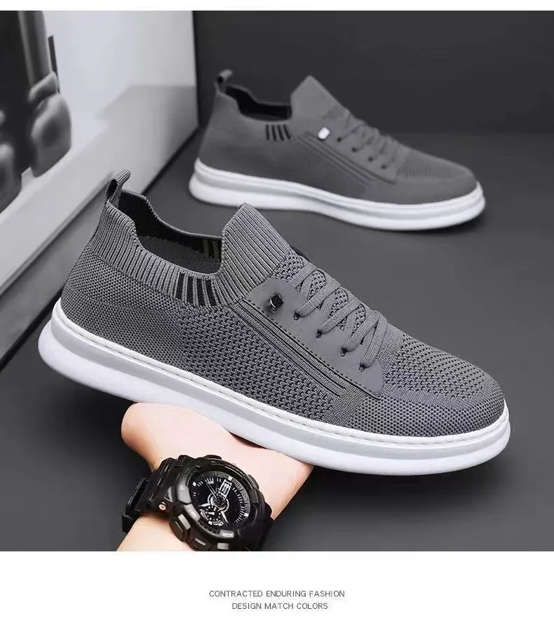 Men's Summer Breathable Mesh Shoes - Casual Sports, Trendy, Soft Sole, Deodorant, Lightweight Black Flats for Everyday Wear showcase 17