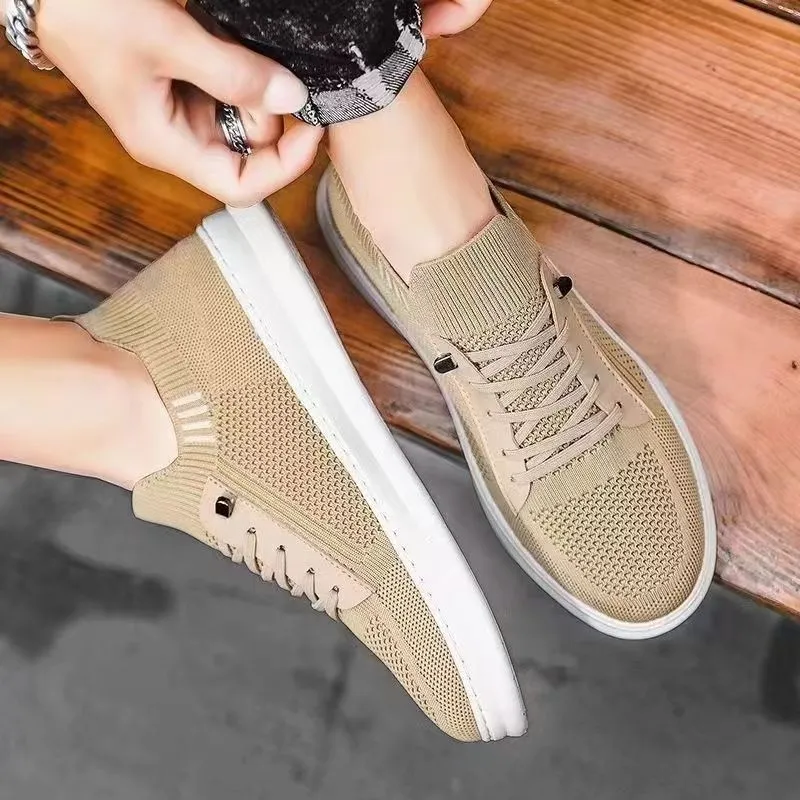 Men's Summer Breathable Mesh Shoes - Casual Sports, Trendy, Soft Sole, Deodorant, Lightweight Black Flats for Everyday Wear showcase 5