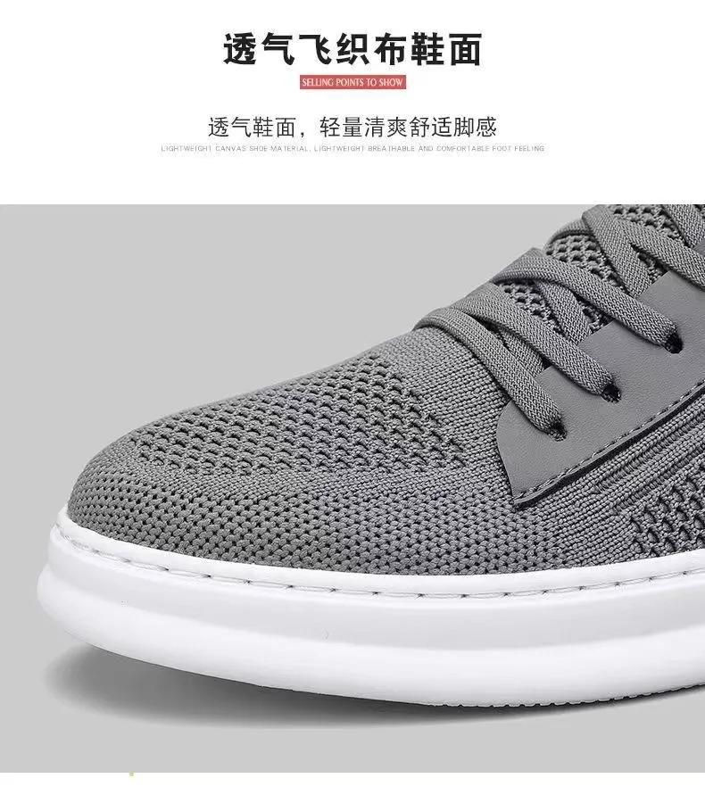 Men's Summer Breathable Mesh Shoes - Casual Sports, Trendy, Soft Sole, Deodorant, Lightweight Black Flats for Everyday Wear showcase 20