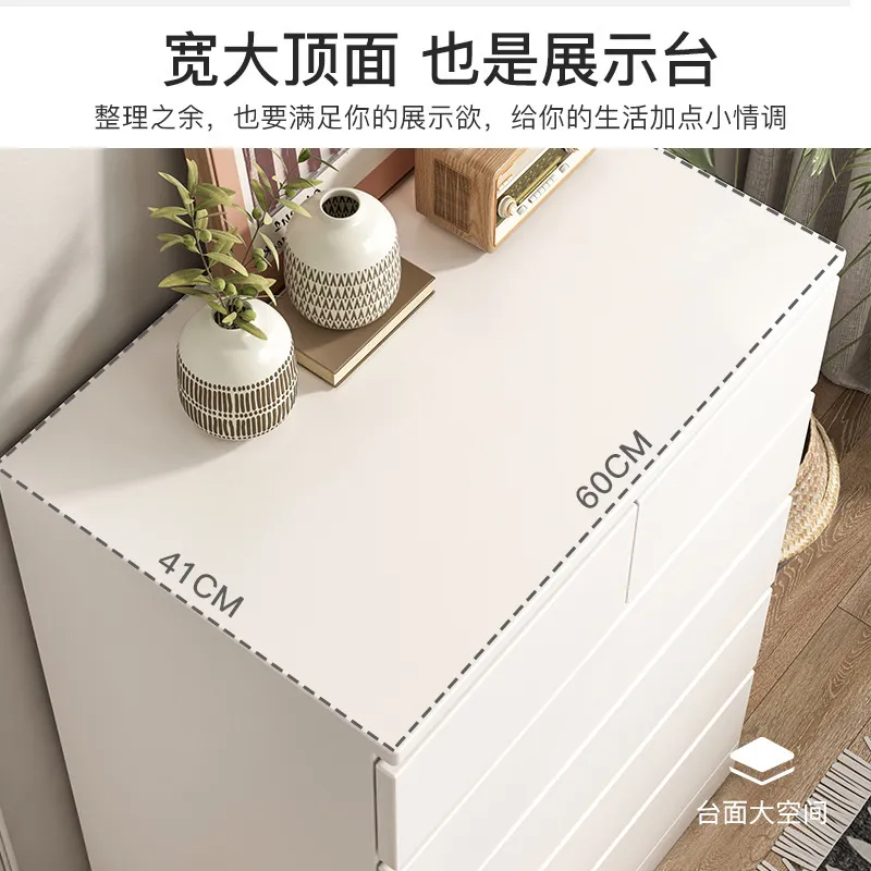 Bedroom Bedside Storage Cabinet Chest of Drawers Organizer, 5-Drawer Dresser, Living Room 6-Drawer Storage Unit, Modern Furniture for Home Organization thumbnail 4
