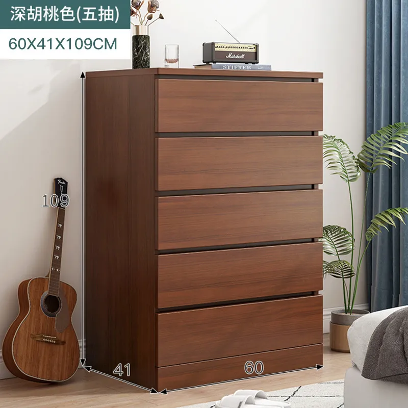 60CM Walnut - 5 Drawers
