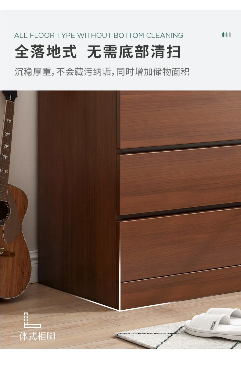 Bedroom Bedside Storage Cabinet Chest of Drawers Organizer, 5-Drawer Dresser, Living Room 6-Drawer Storage Unit, Modern Furniture for Home Organization showcase 10