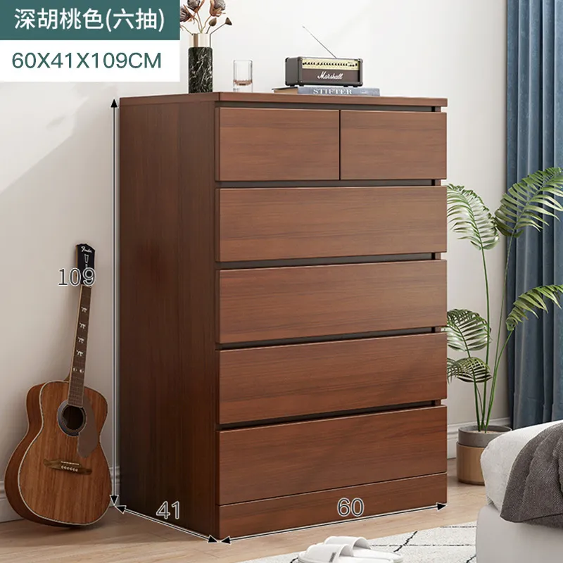 60CM Walnut - 6 Drawers (5 Tier)
