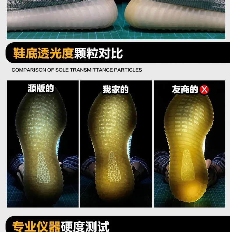Men's and Women's Coconut 350 Sneakers - Breathable Summer Casual Sports Shoes - High Version Trendy Couple Shoes - Black Geezy Putian Style showcase 19