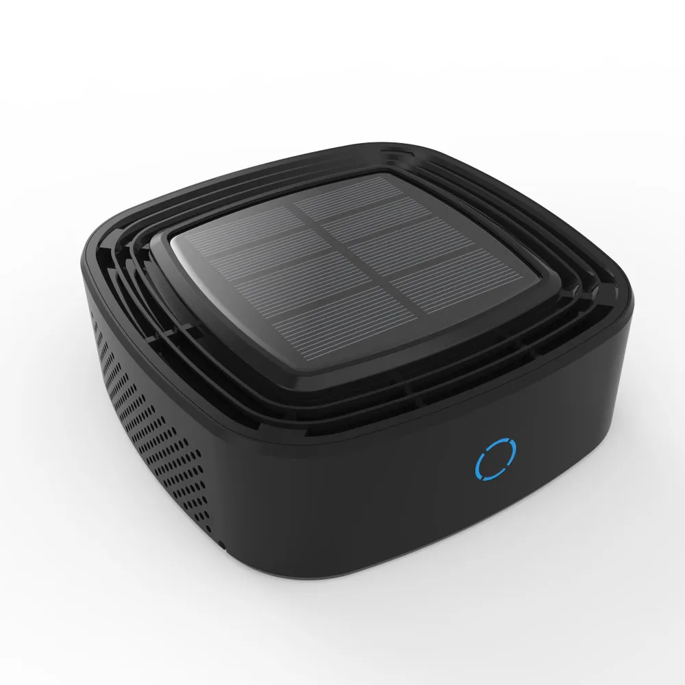 Solar Powered Car Air Purifier with Negative Ion Generator - Odor Removal, Smoke Elimination, and Air Freshening for Vehicles thumbnail 4