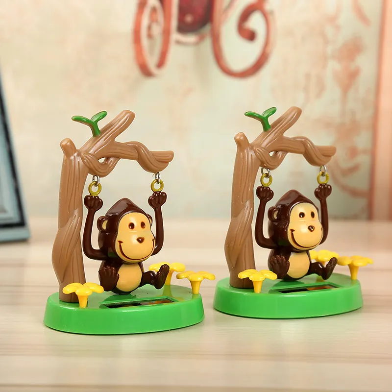 Swing Monkey Solar Powered Car Ornament - Cute Cartoon Animal Doll, Creative Car Decoration, Interior Accessories, Dashboard Decor, Perfect Gift for Car Lovers showcase 7