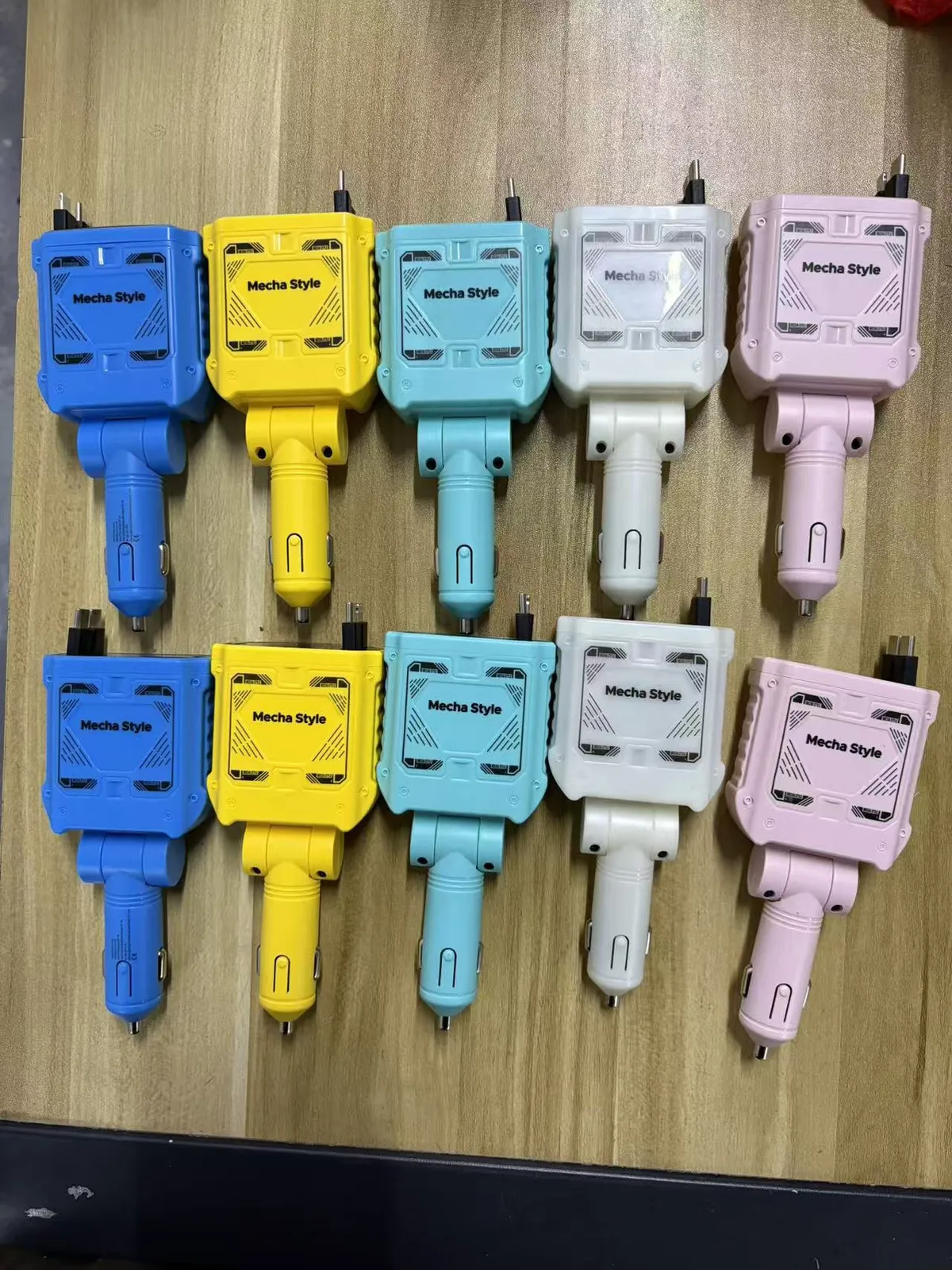 120W Car Charger with Retractable Cables, Dual Port Fast Charging Cigarette Lighter Adapter for Phones and Tablets - Mech Design showcase 1