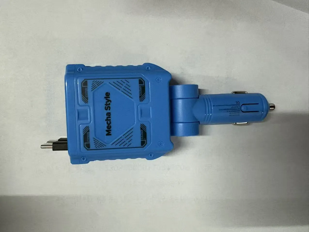 120W Car Charger with Retractable Cables, Dual Port Fast Charging Cigarette Lighter Adapter for Phones and Tablets - Mech Design thumbnail 7
