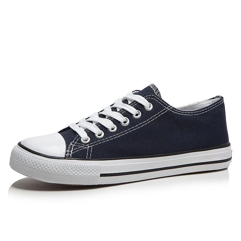 Canvas Sneakers for Men and Women - 2025 Spring Trendy Versatile Low-Top Breathable Casual Cloth Shoes - White Fashion Sneakers thumbnail 10